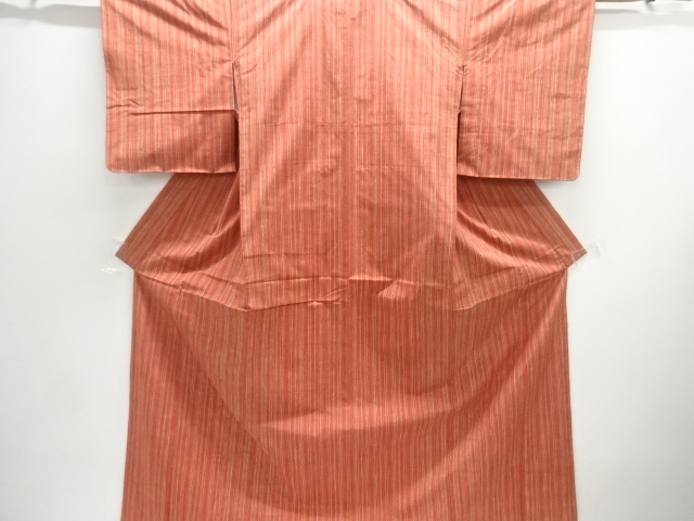 JAPANESE KIMONO / UNUSED TSUMUGI / WOVEN STRIPE